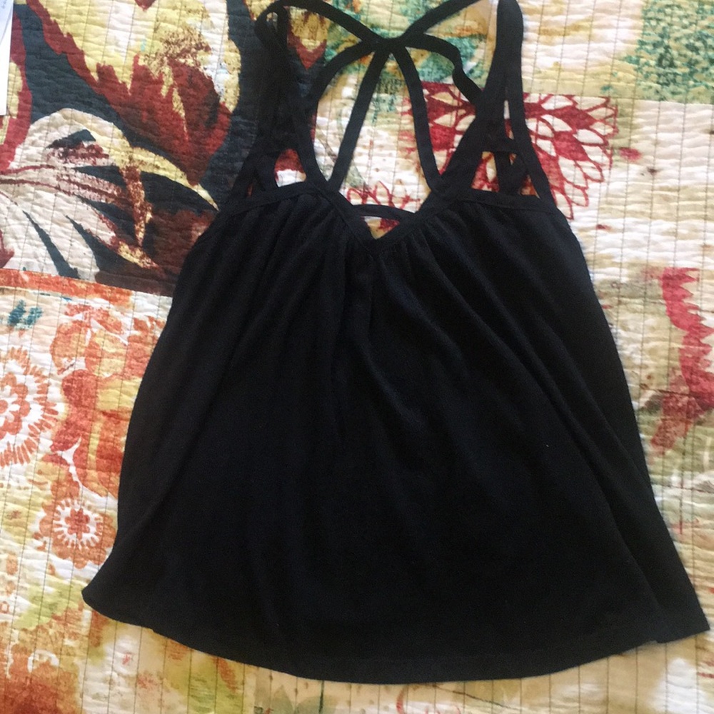 Black tank top